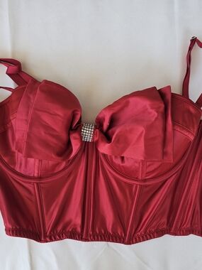 New Victoria Secret - Red Satin Bustier